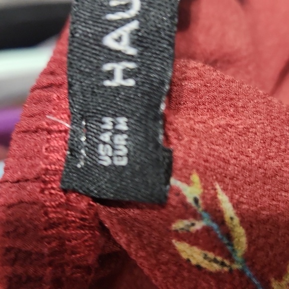 Haute Rogue Red Floral Romper - Picture 15 of 15